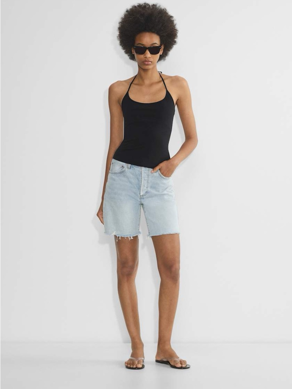 Aritzia halter black top NWOT